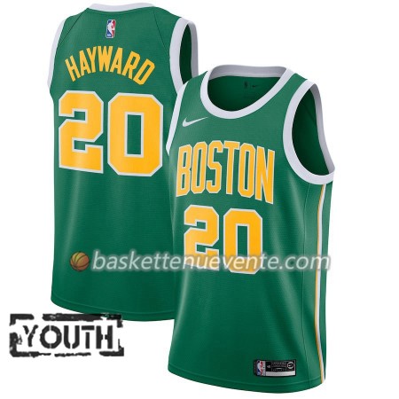 Maillot Basket Boston Celtics Gordon Hayward 20 2018-19 Nike Vert Swingman - Enfant